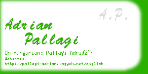 adrian pallagi business card